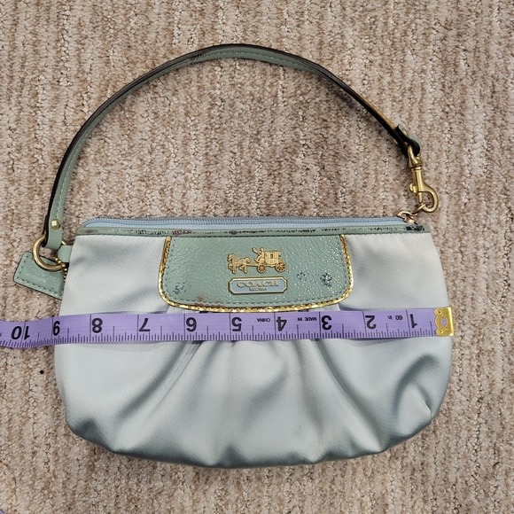 Coach Amanda Pleated Satin Wristlet - Picture 10 of 11